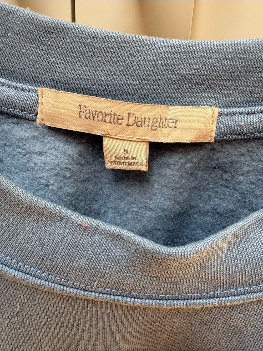 Favorite Daughter Women’s Blue Crewneck Sweatshirt Size Small - Picture 2 of 2